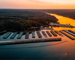 Prairie Creek Aerial at Sunset